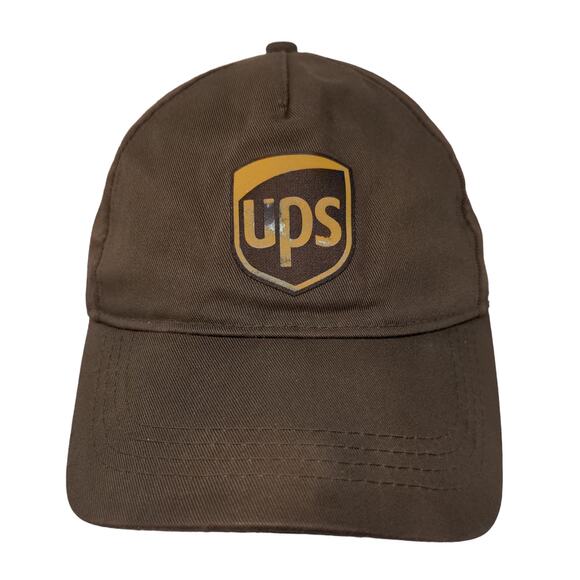 Wearguard Men's Strapback Hat Brown Adjustable UPS Employee Uniform Cap - Picture 1 of 7